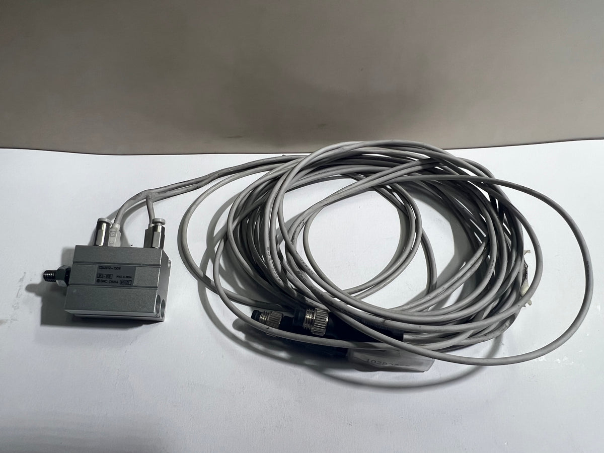 SMC CDUJS12-15DM Cylinder 3F2-808 with Sensor & 2.8m Cable
