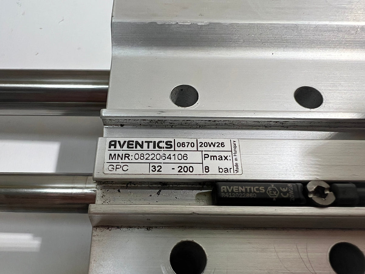 Aventics 0822064106 Guide Cylinder 10Bar with 2x Sensors R412022860