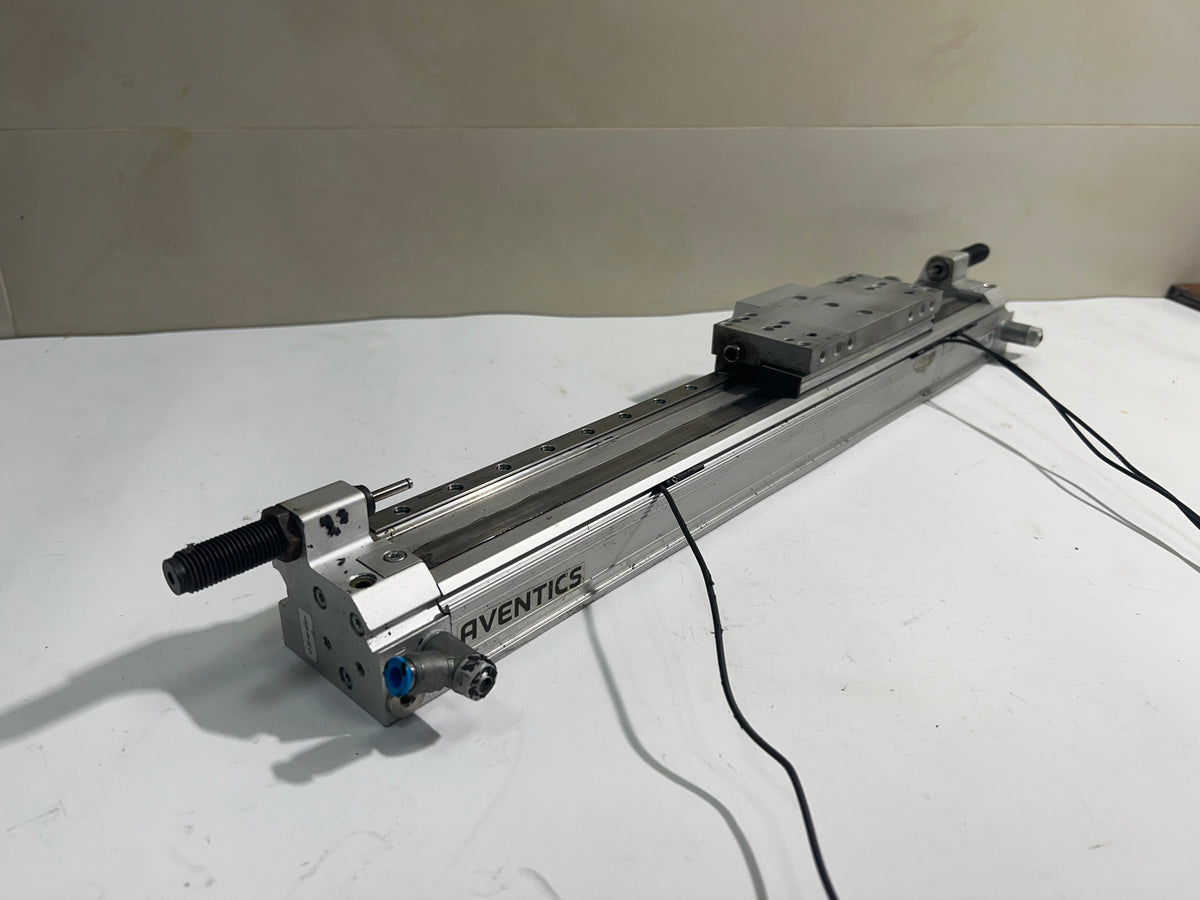 Aventics R480687311 Linear Drive Pneumatic Cylinder 8 Bar with 2 Sensors 1.4m