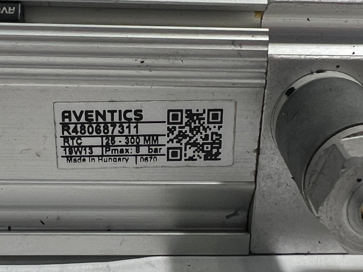 Aventics R480687311 Linear Drive Pneumatic Cylinder 8 Bar with 2 Sensors 1.4m