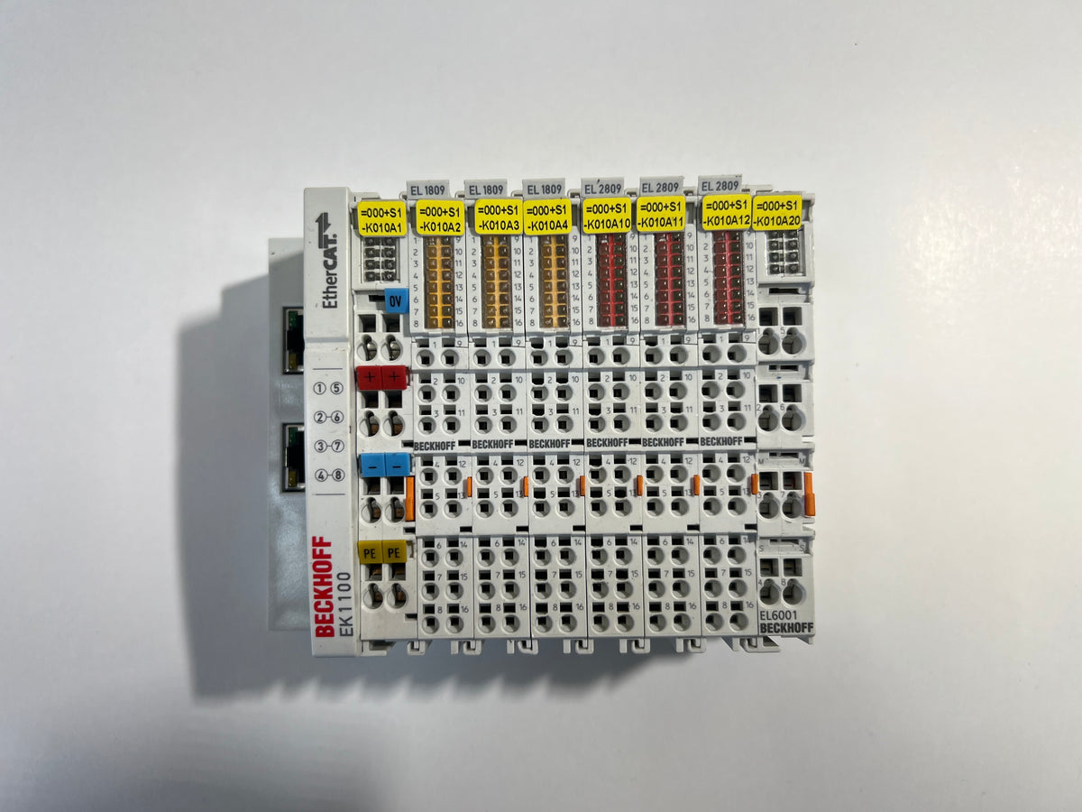 BECKHOFF EK1100 1x EL6001 3x 1809 3x 2809 EtherCAT Coupler Interface Module