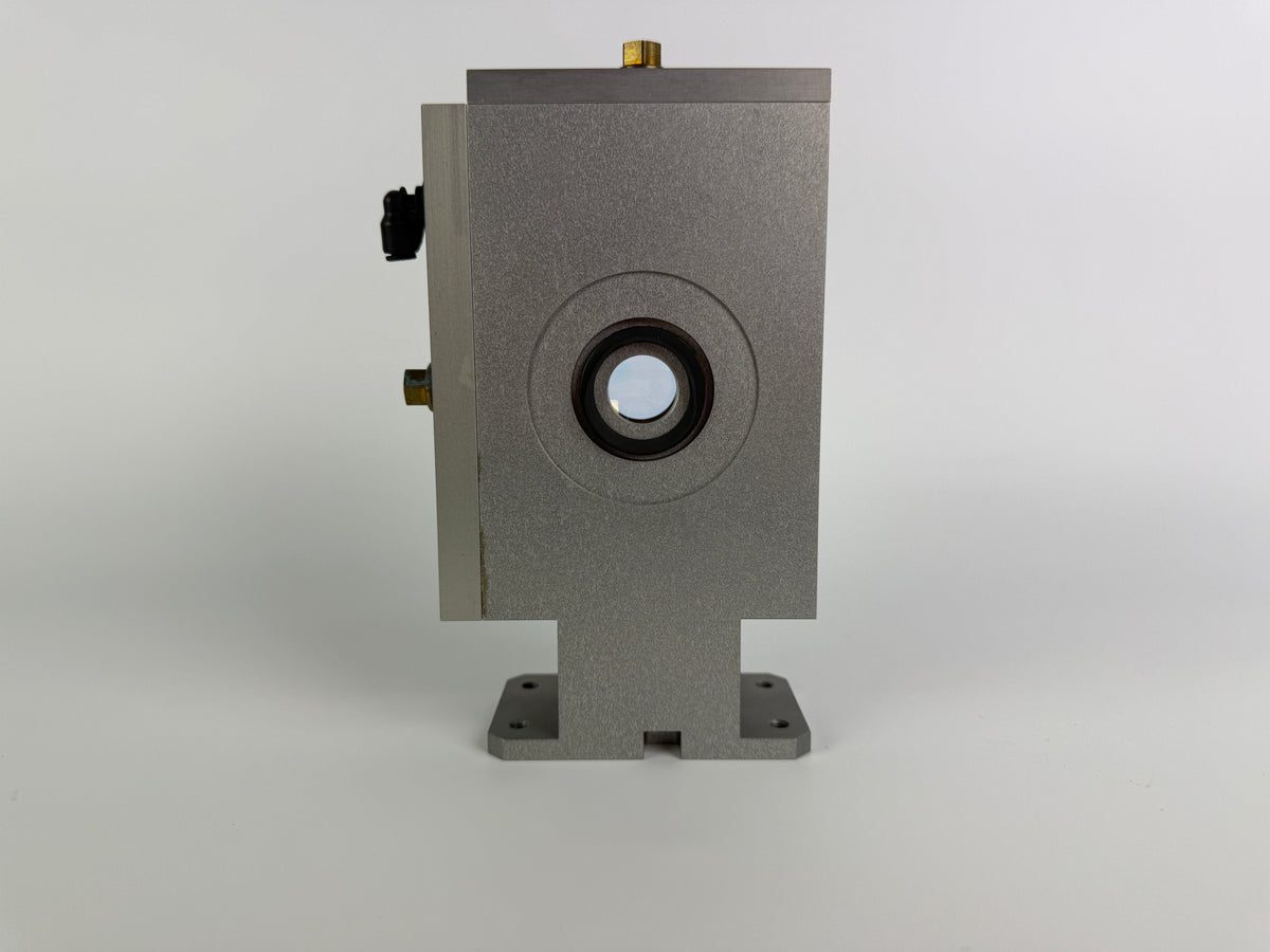 1x Rofin 101 112 229 Cooled Laser In-Beam Focuser Lens / Filter Module