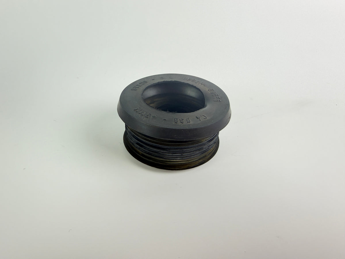 6x STEDO 60555 Euro Rubber Connector Black for Flush Pipe Ø38 mm