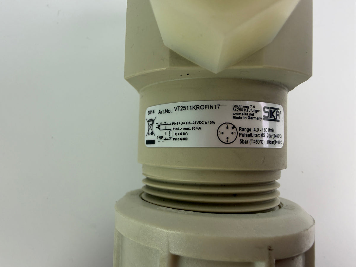 1x SIKA VT2511KROFIN17 Flow Sensor