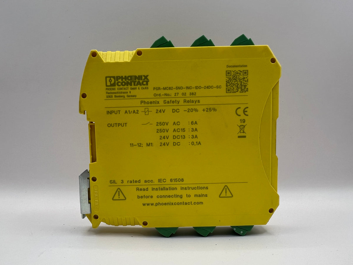 1x Phoenix Contact PSR-MC82-5NO-1NC-1DO-24DC-SC Expansion Module 2702382 24V DC