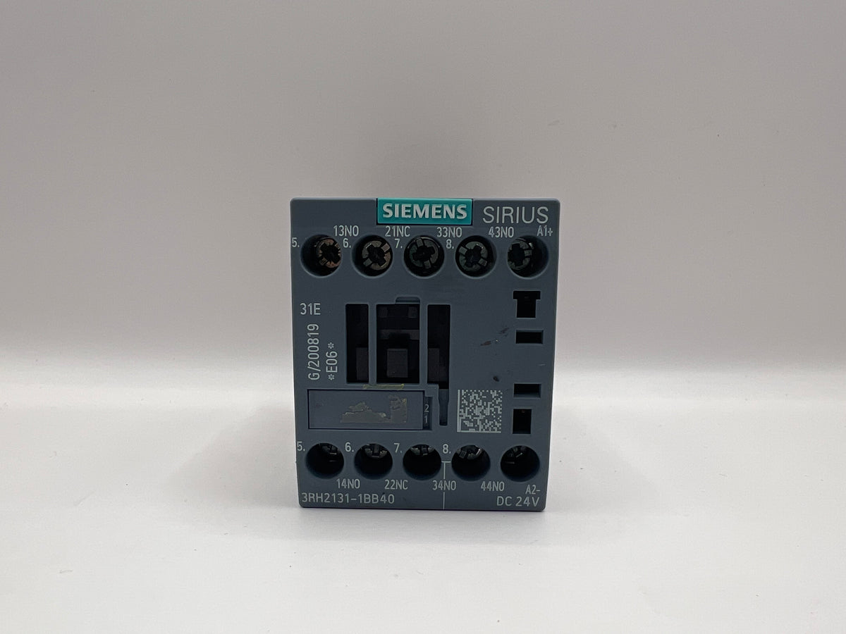 1x Siemens SIRIUS 3RH2131-1BB40 Contactor 24V AC Coil 3NO + 1NC