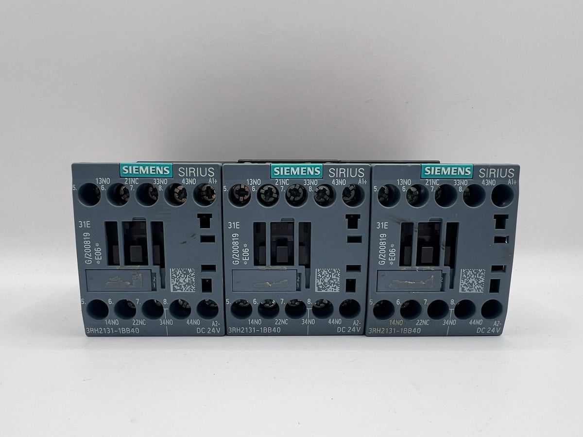 1x Siemens SIRIUS 3RH2131-1BB40 Contactor 24V AC Coil 3NO + 1NC