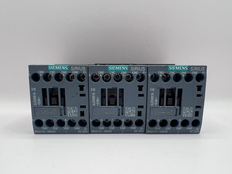 1x Siemens SIRIUS 3RH2131-1BB40 Contactor 24V AC Coil 3NO + 1NC