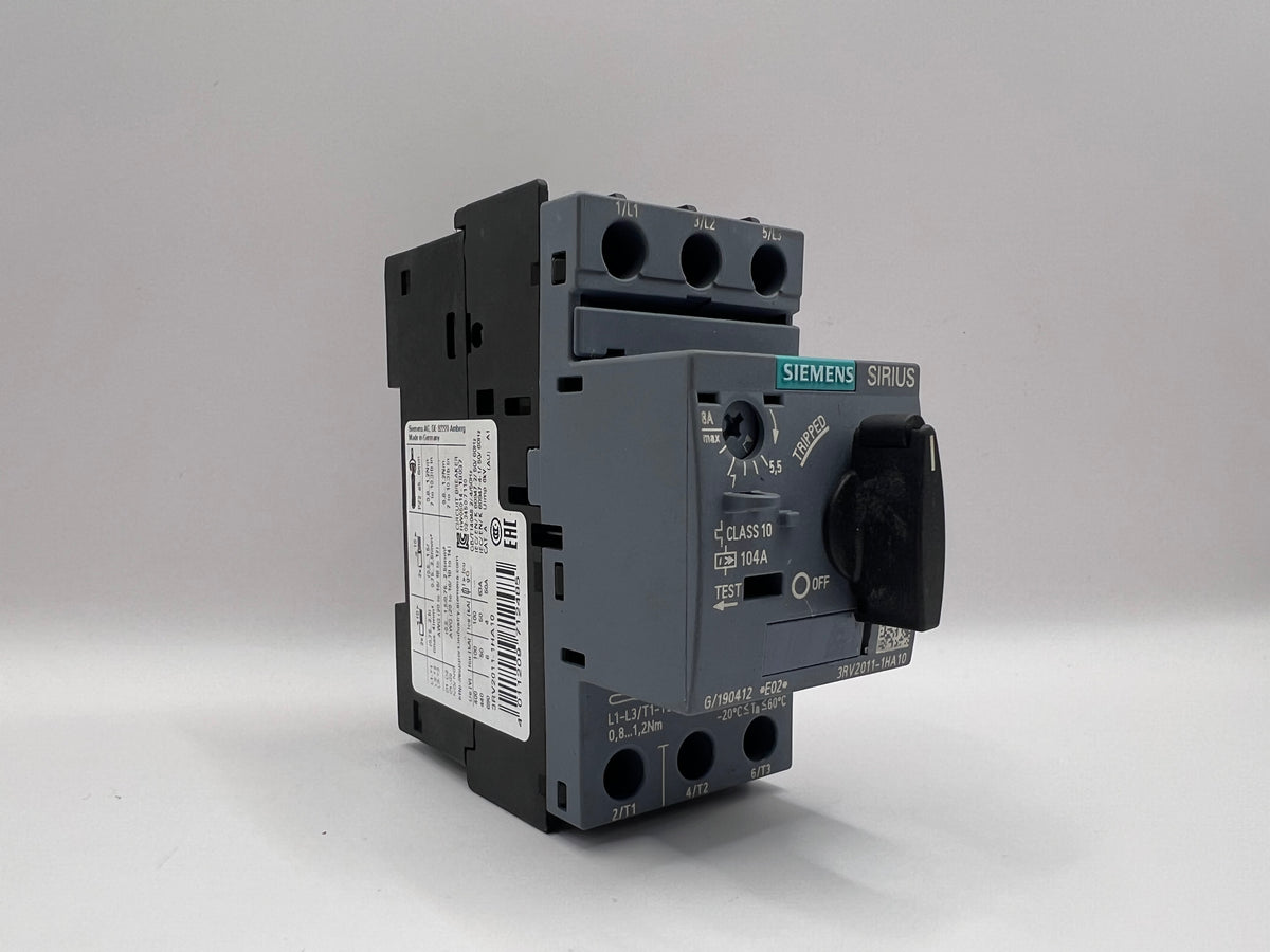 1x Siemens SIRIUS 3RV2011-1HA10 CONTACTOR