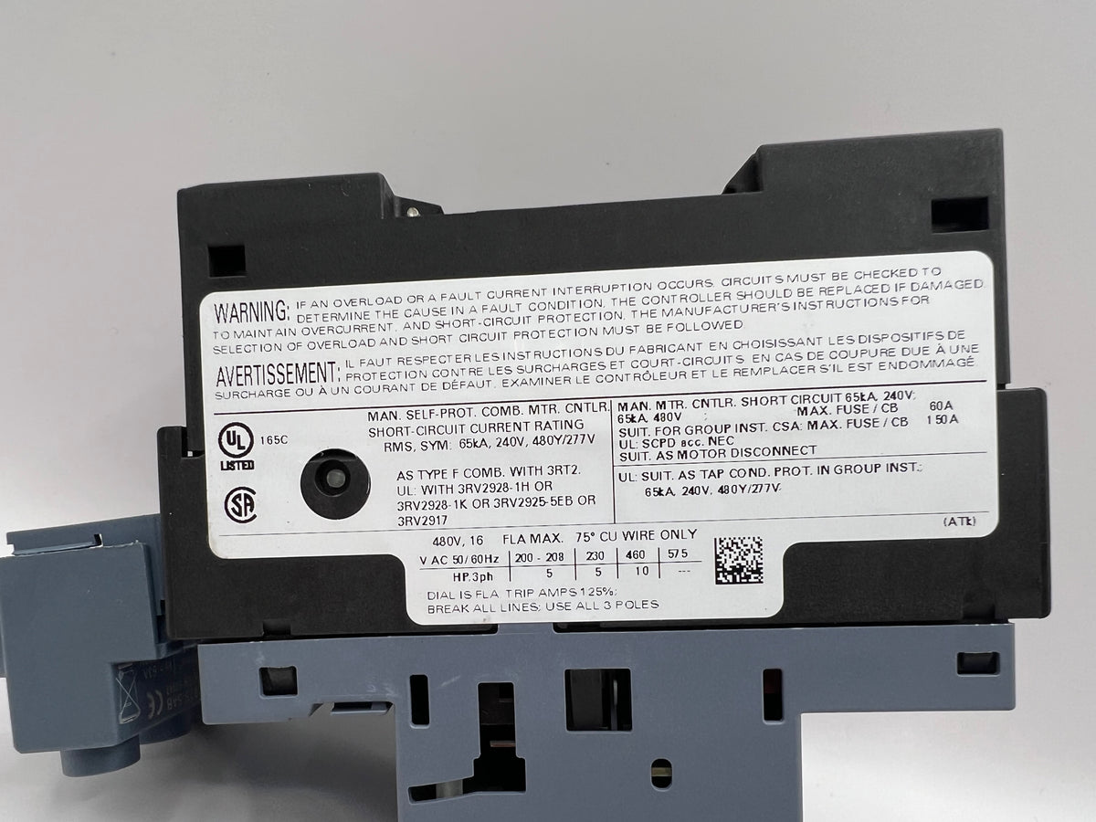 Siemens SIRIUS 3RV2021-4AA10 CONTACTOR