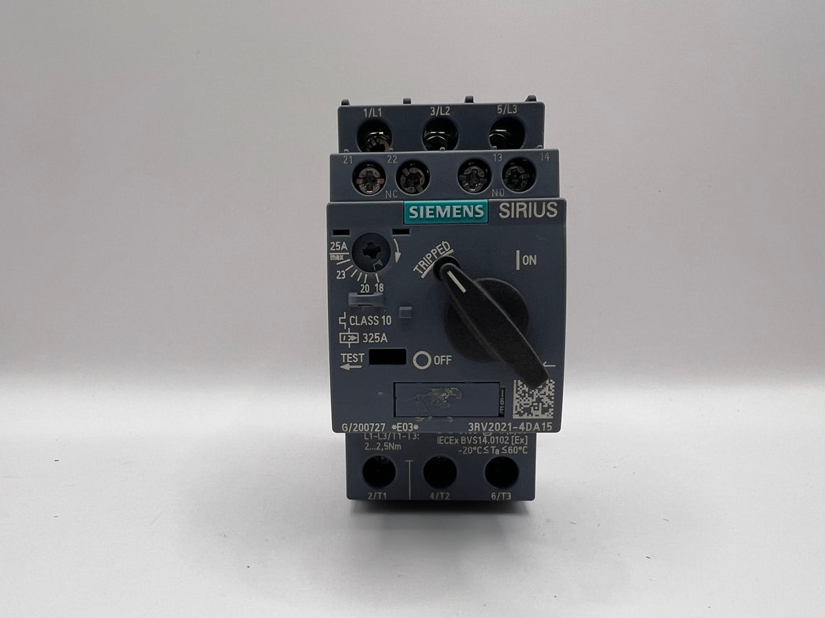 1x Siemens SIRIUS 3RV2021-4DA15  CONTACTOR