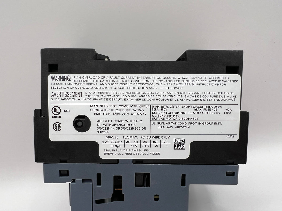 1x Siemens SIRIUS 3RV2021-4DA15  CONTACTOR
