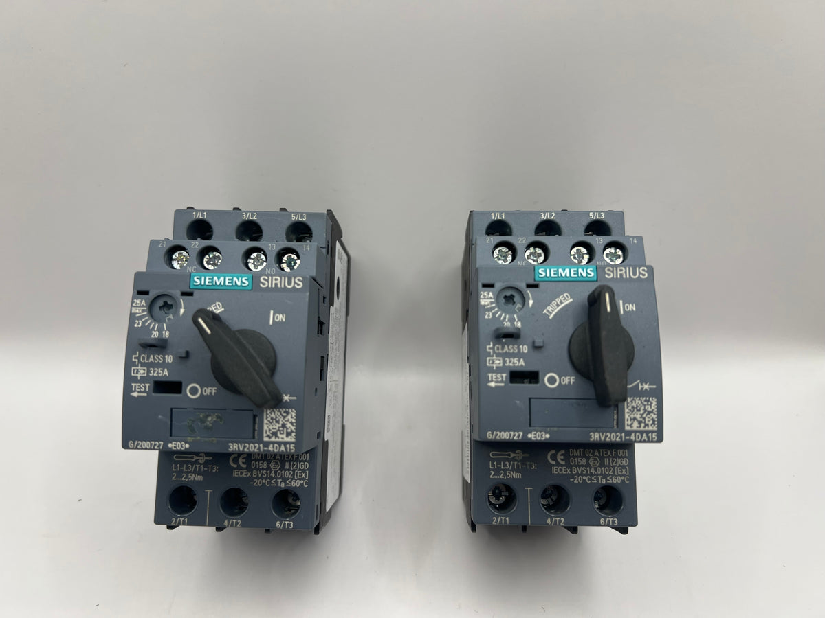 1x Siemens SIRIUS 3RV2021-4DA15  CONTACTOR