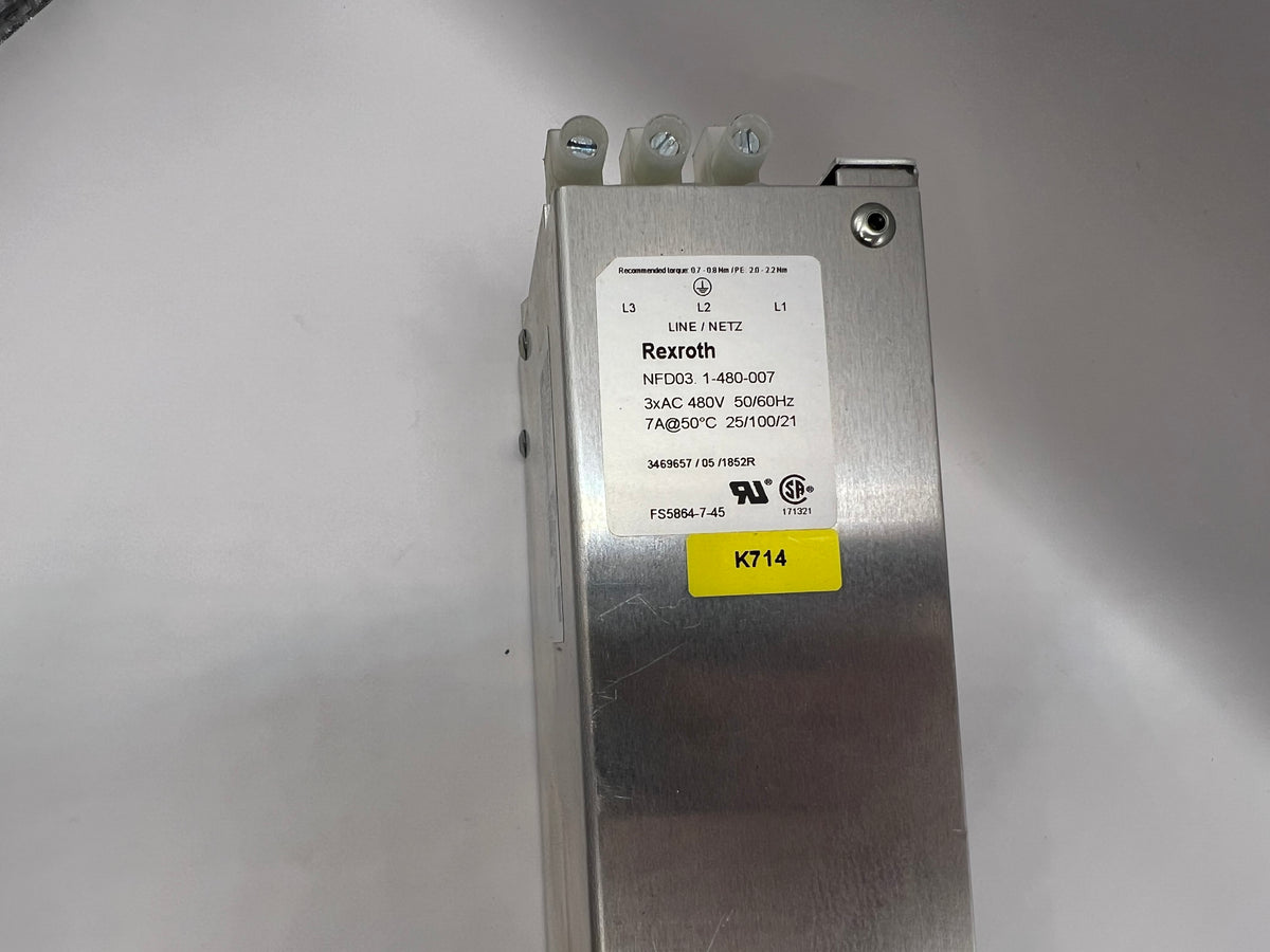 1x Rexroth NFD03.1-480-007 Power Line Filter R911286917