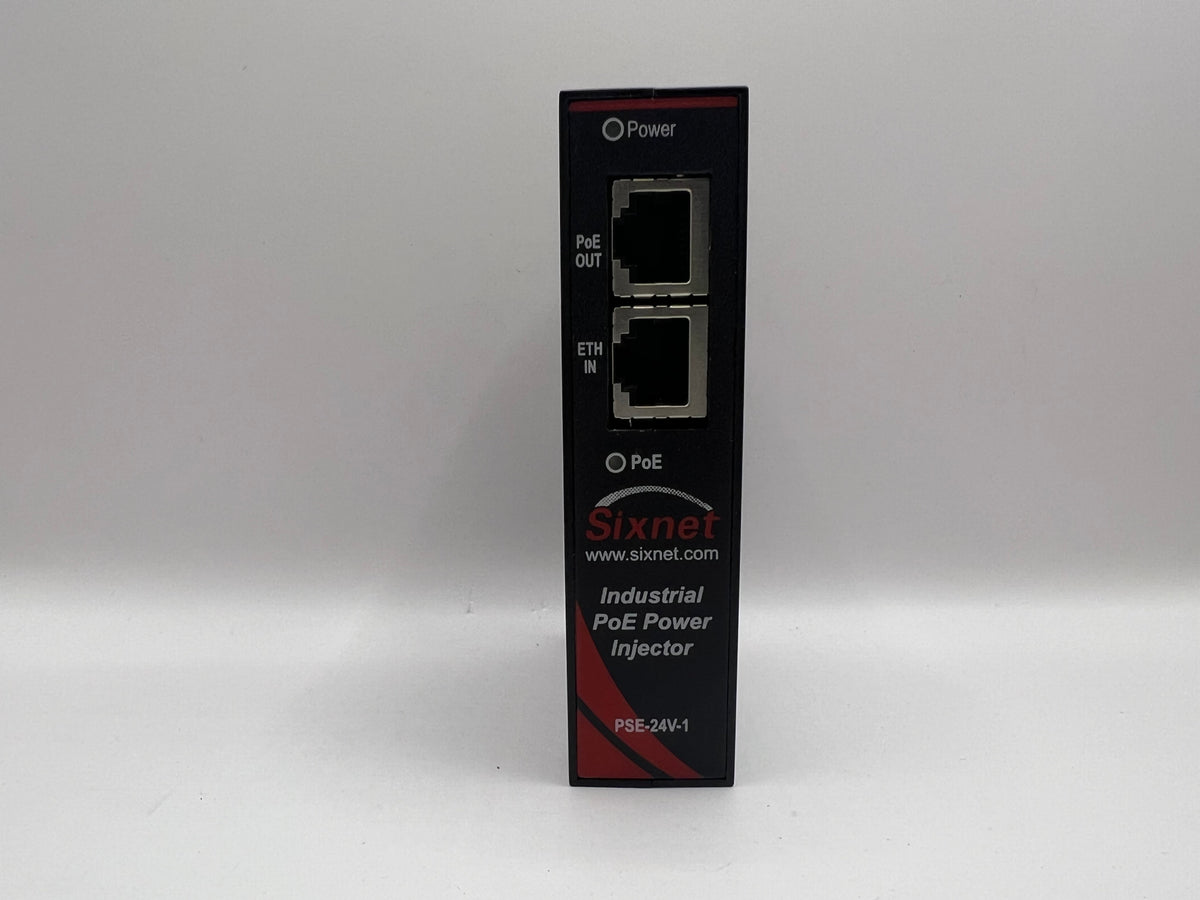 Sixnet EB-PSE-24V-1B Industrial PoE Power Injector 24V DC