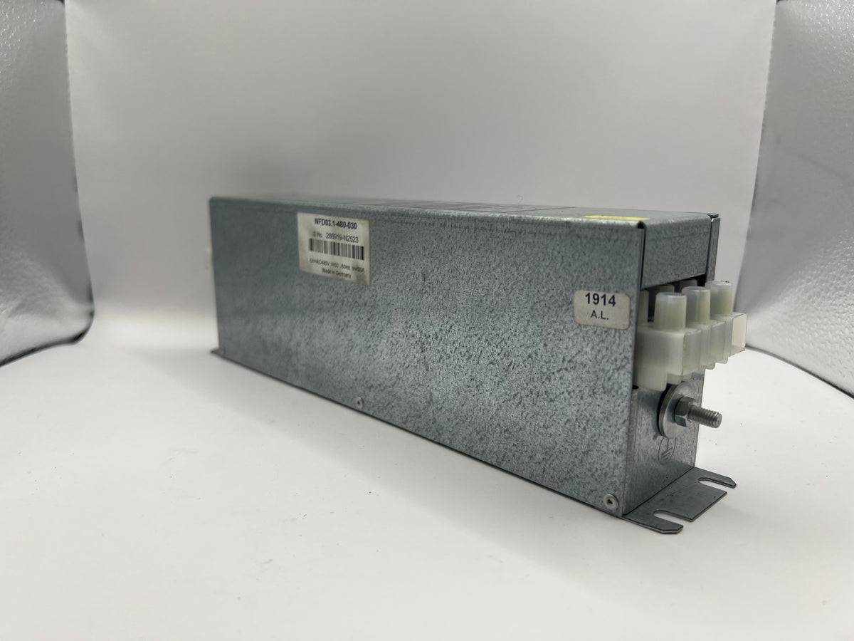 1x Rexroth NFD03.1-480-030 Servo Drive EMC Main Line Filter 480V AC 3-Phase 30A