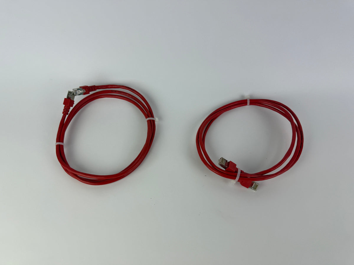 1x CAT5e SFTP Ethernet Patch Cable 1.5m RJ45 Shielded LAN 26AWG Red