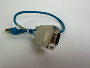 1x RJ45 to DB9 RS232 Serial Adapter Cable 30cm CAT5e Industrial PLC CNC