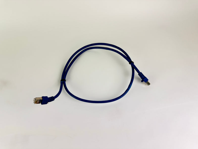 1x CAT5e SFTP Ethernet Patch Cable 1m RJ45 Shielded LAN 26AWG Blue