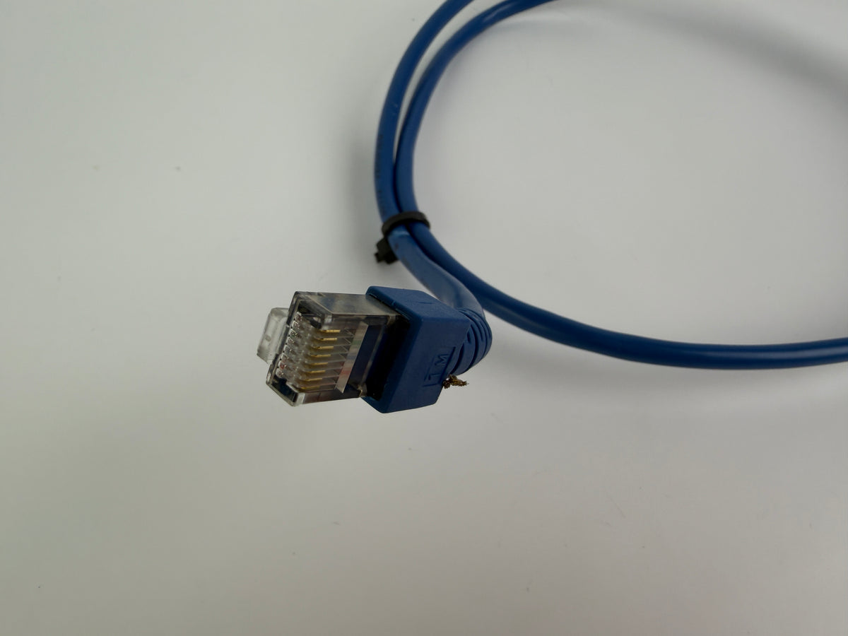 1x CAT5e SFTP Ethernet Patch Cable 1m RJ45 Shielded LAN 26AWG Blue
