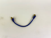 1x Inline CAT5e SFTP Ethernet Patch Cable 0.25m RJ45 Shielded 26AWG Blue 300MHz