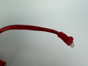 1x Inline CAT5e SFTP Ethernet Patch Cable 0.25m RJ45 Shielded 26AWG Red 300MHz