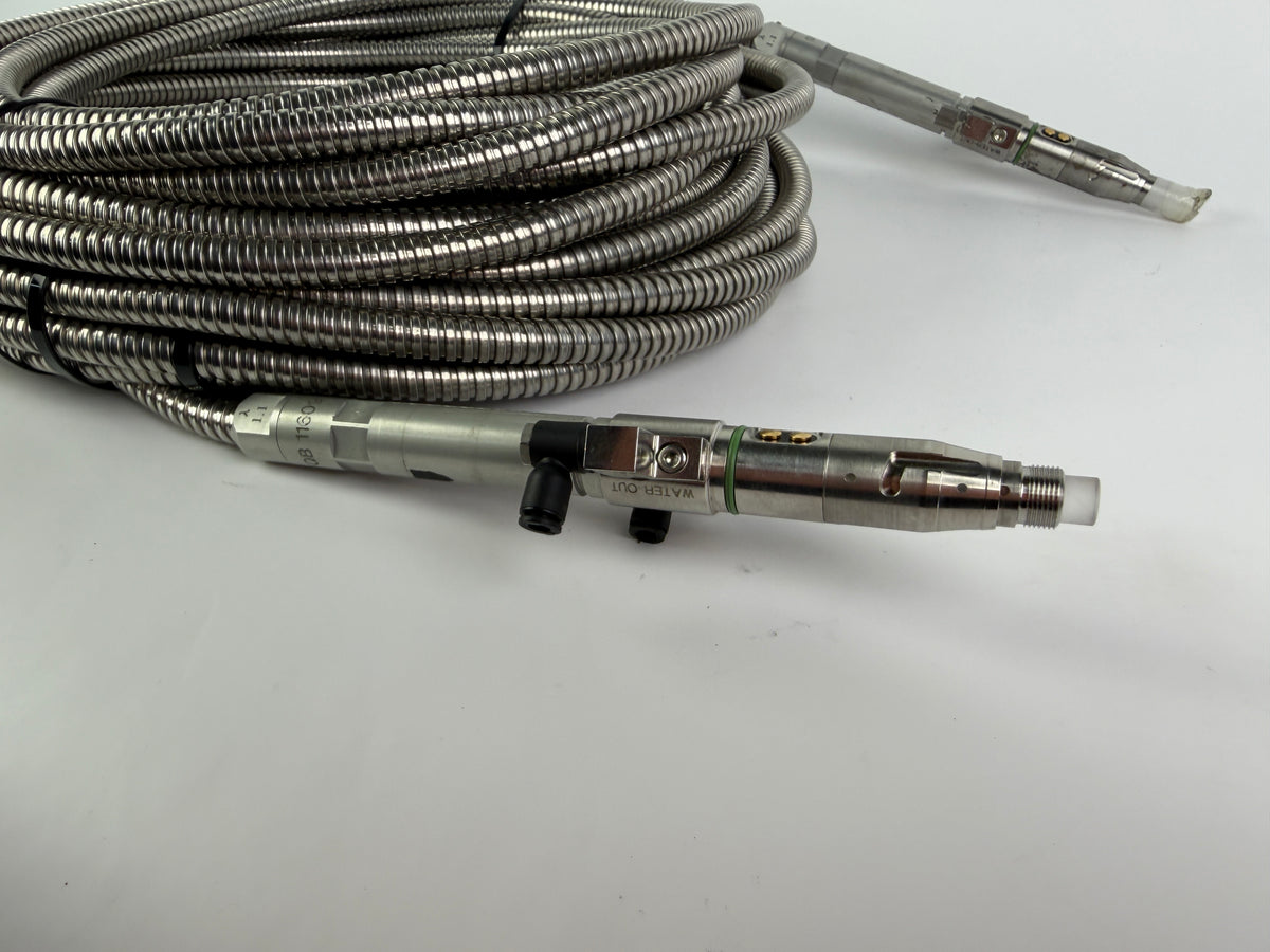 High Power Laser Fiber Optic Delivery Cable Armored Water Cooled Industrial