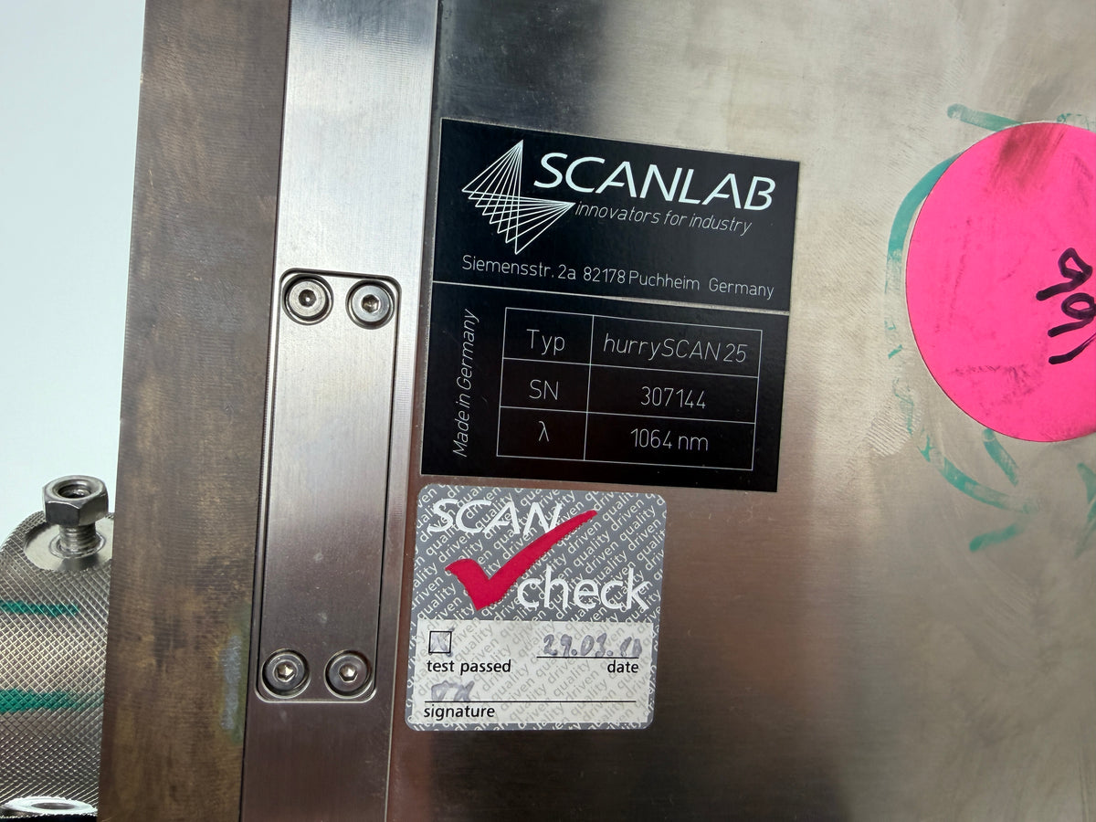 1x SCANLAB hurrySCAN 25 1064nm Galvo Laser Scan Head + SILL F-Theta Lens