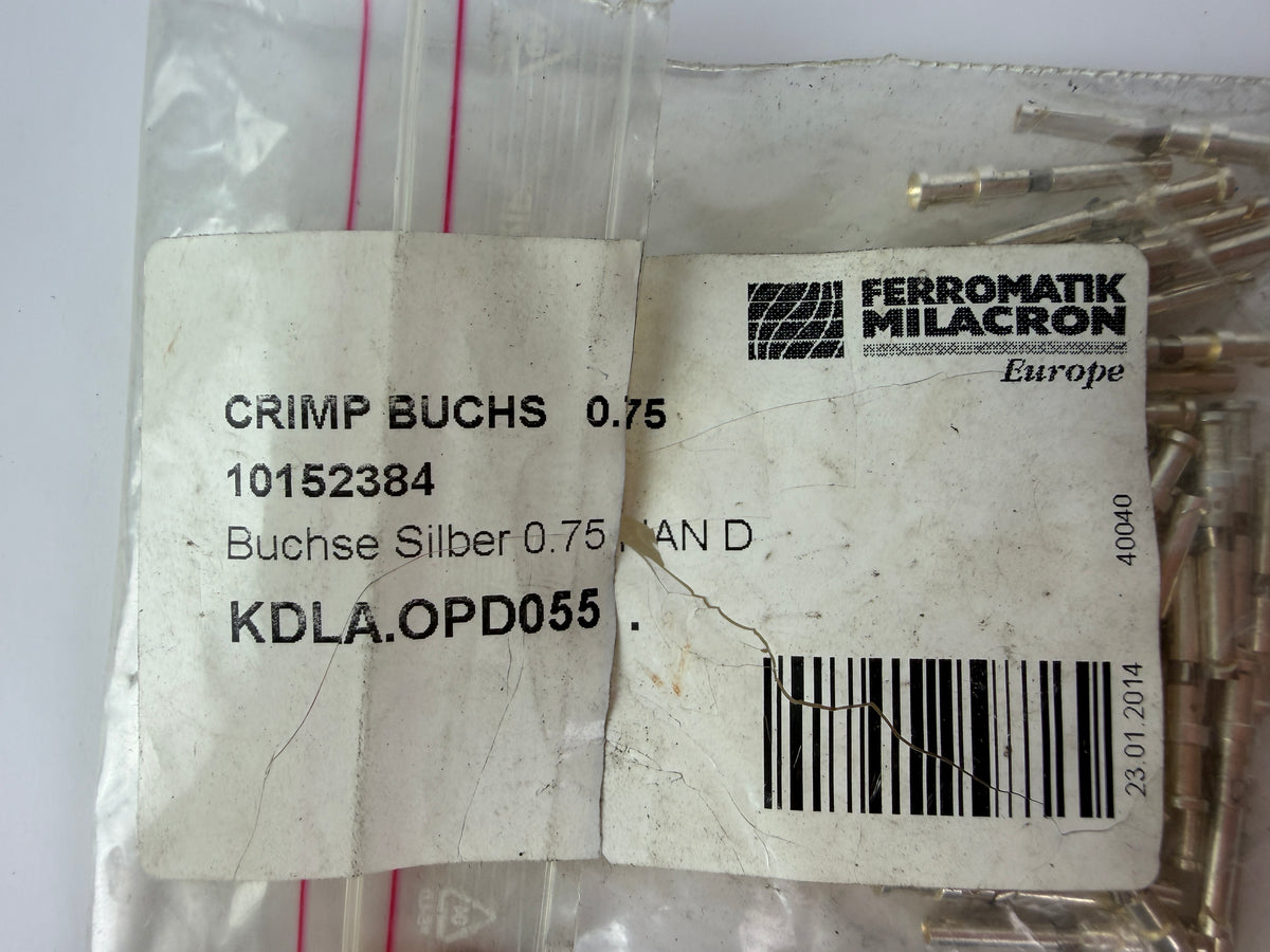 Lot of 39 Ferromatik Milacron Crimp Bush 0.75 10152384 Electrical Terminal