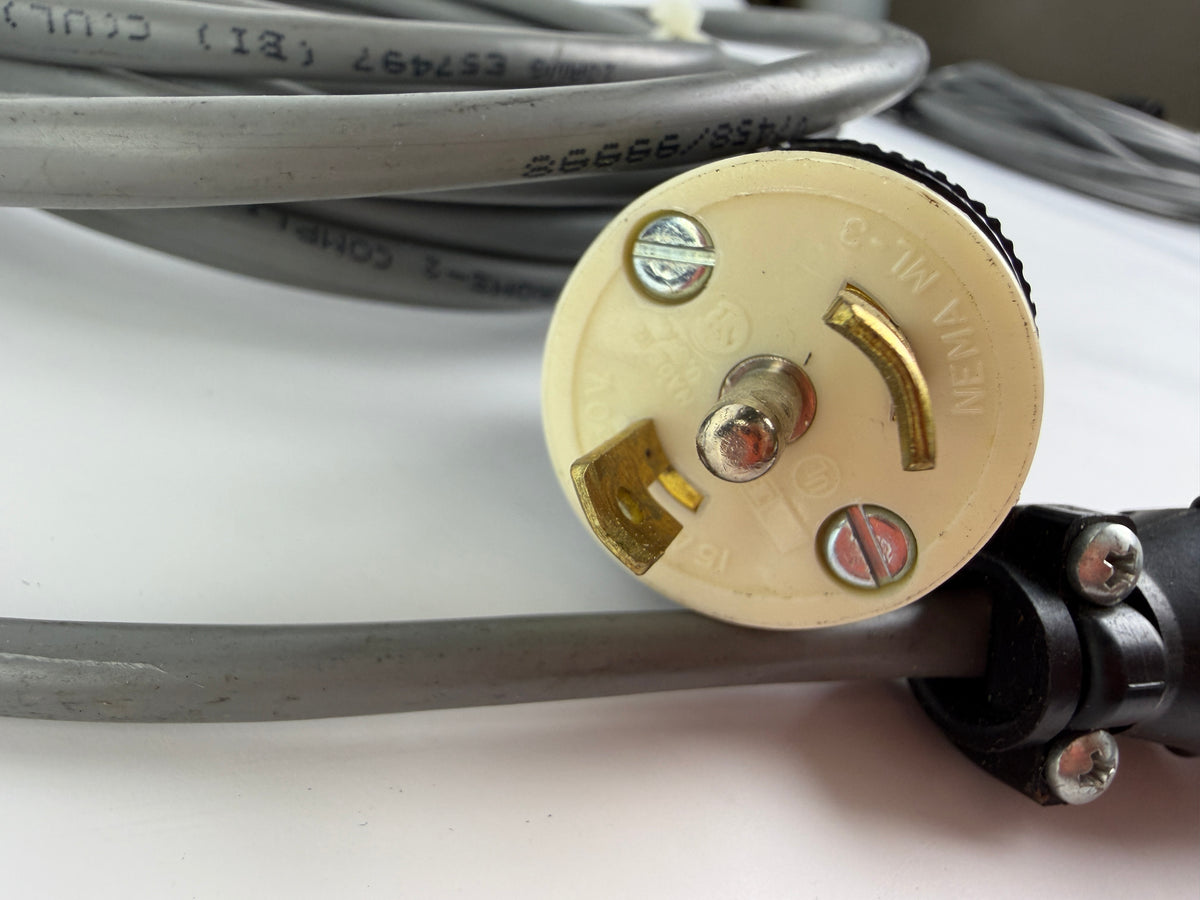 1x Ferromatik Milacron Power Cable NEMA L5-15P 15A 125V to 4-Pin AMP CPC Industrial Cable