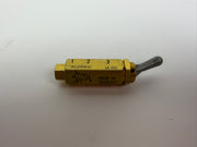 1x Kuhnke 46.001 Pneumatic 3/2 Way NC Seat Valve Manual Lever 0-12 Bar