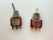 Lot of 6 C&K Switches 4x 8121 Push Button + 2x 7101 Toggle Panel Mount