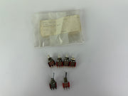 Lot of 6 C&K Switches 4x 8121 Push Button + 2x 7101 Toggle Panel Mount