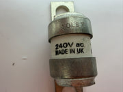 2x Bussmann 10LET Semiconductor Fuse 240VAC High Speed Industrial Fuse