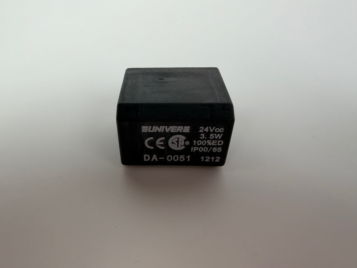 Univer DA-0051 U1 Solenoid Valve Coil 24V DC 3.5W Rectangular
