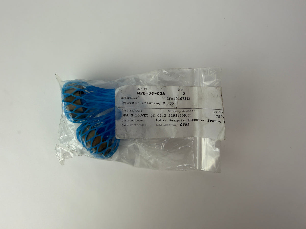 2x Stauring Ø35 Screw Tip Ring 10167843 Injection Molding Machine Schneckenspitze