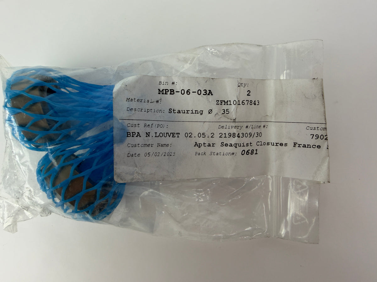 2x Stauring Ø35 Screw Tip Ring 10167843 Injection Molding Machine Schneckenspitze