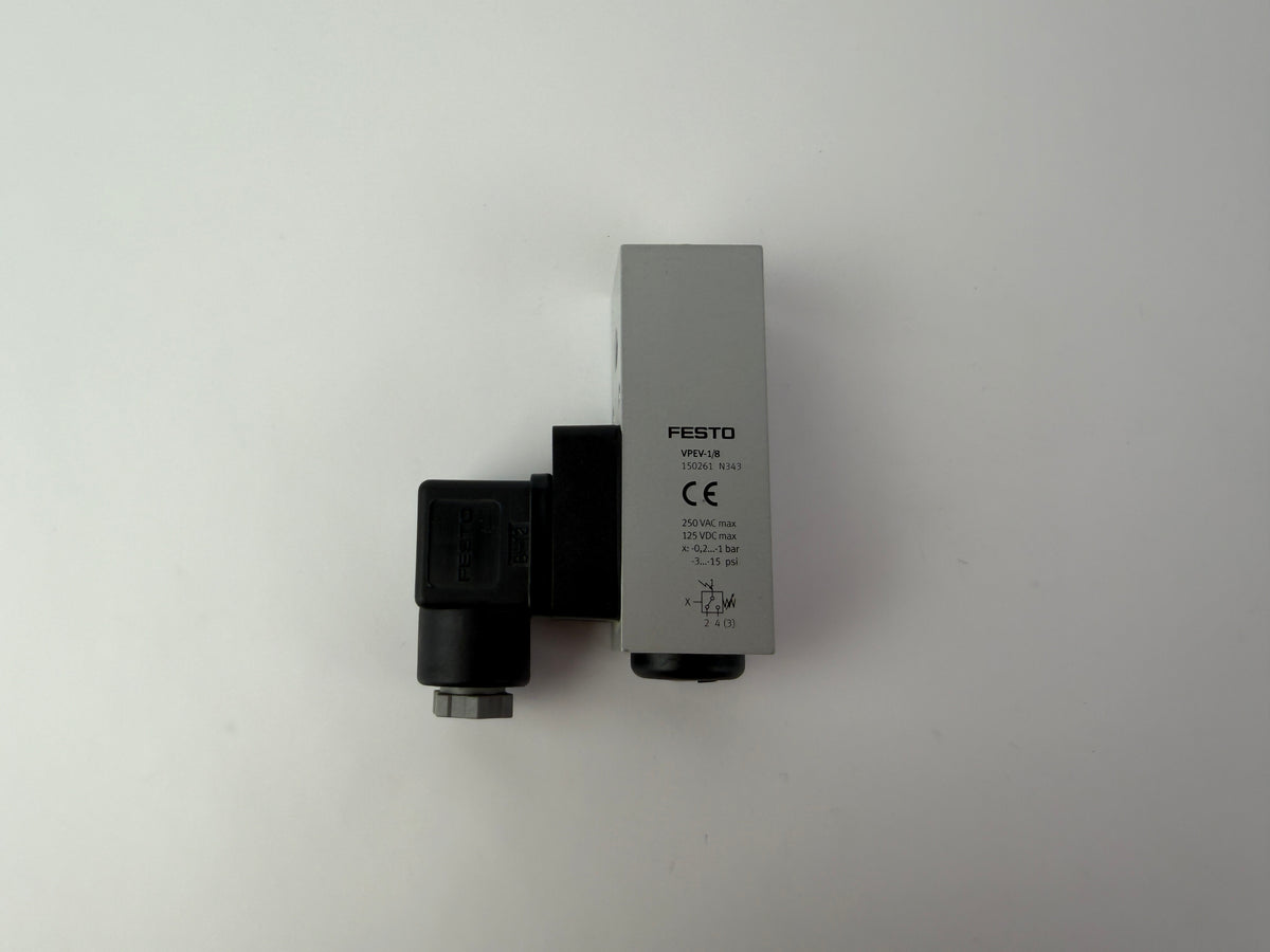 Festo 150261 VPEV-1/8 Vacuum Switch Pressure Switch -0.2…-1 Bar 250VAC