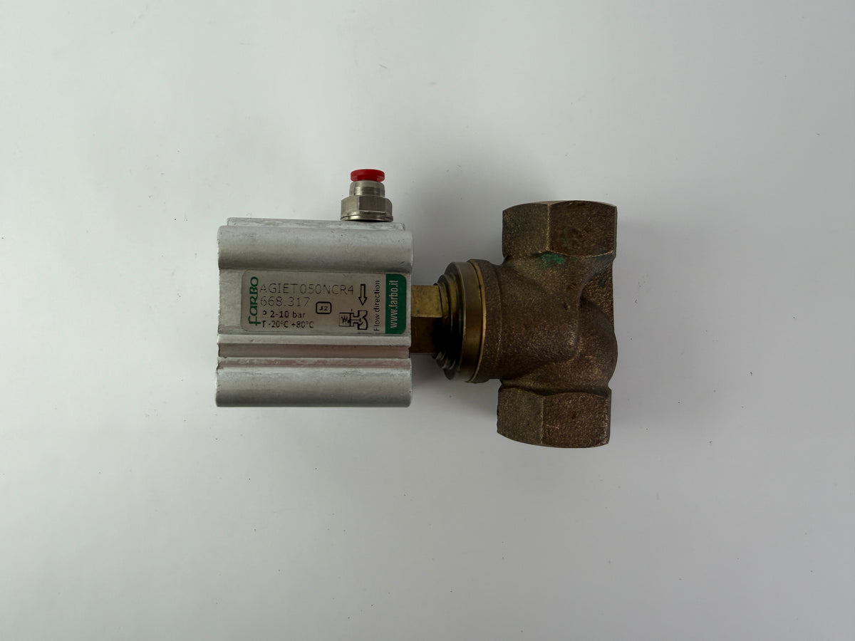 Farbo AGIET050NCR4 668.317 Pneumatic Compact Cylinder 2-10 Bar with Valve