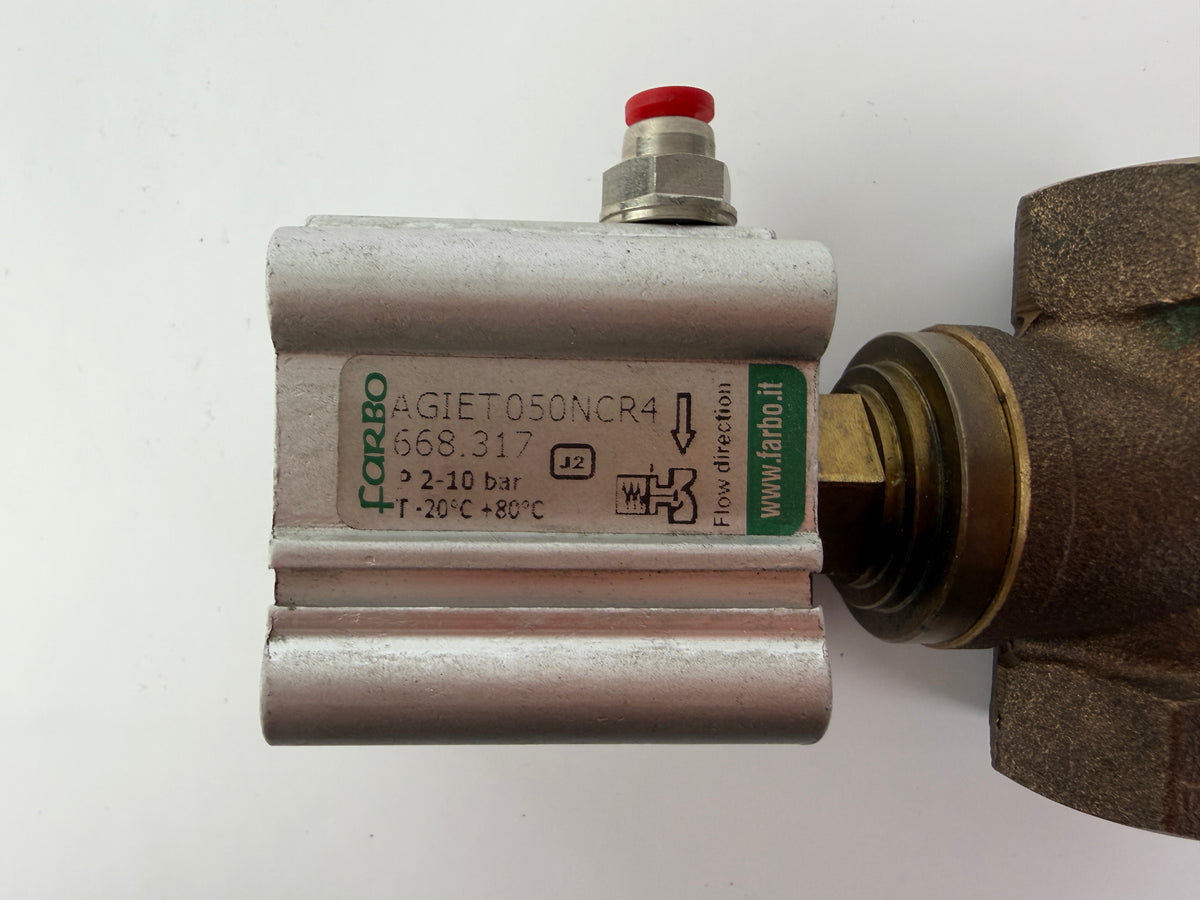Farbo AGIET050NCR4 668.317 Pneumatic Compact Cylinder 2-10 Bar with Valve