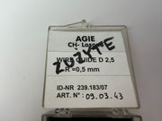 4x AGIE Wire Guide D 2.5 R0.5mm EDM Wire Guide 239.183/07 09.03.43
