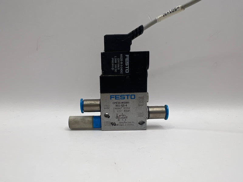 Festo CPE10-M1BH-3GL-QS-6 Solenoid Valve 196847