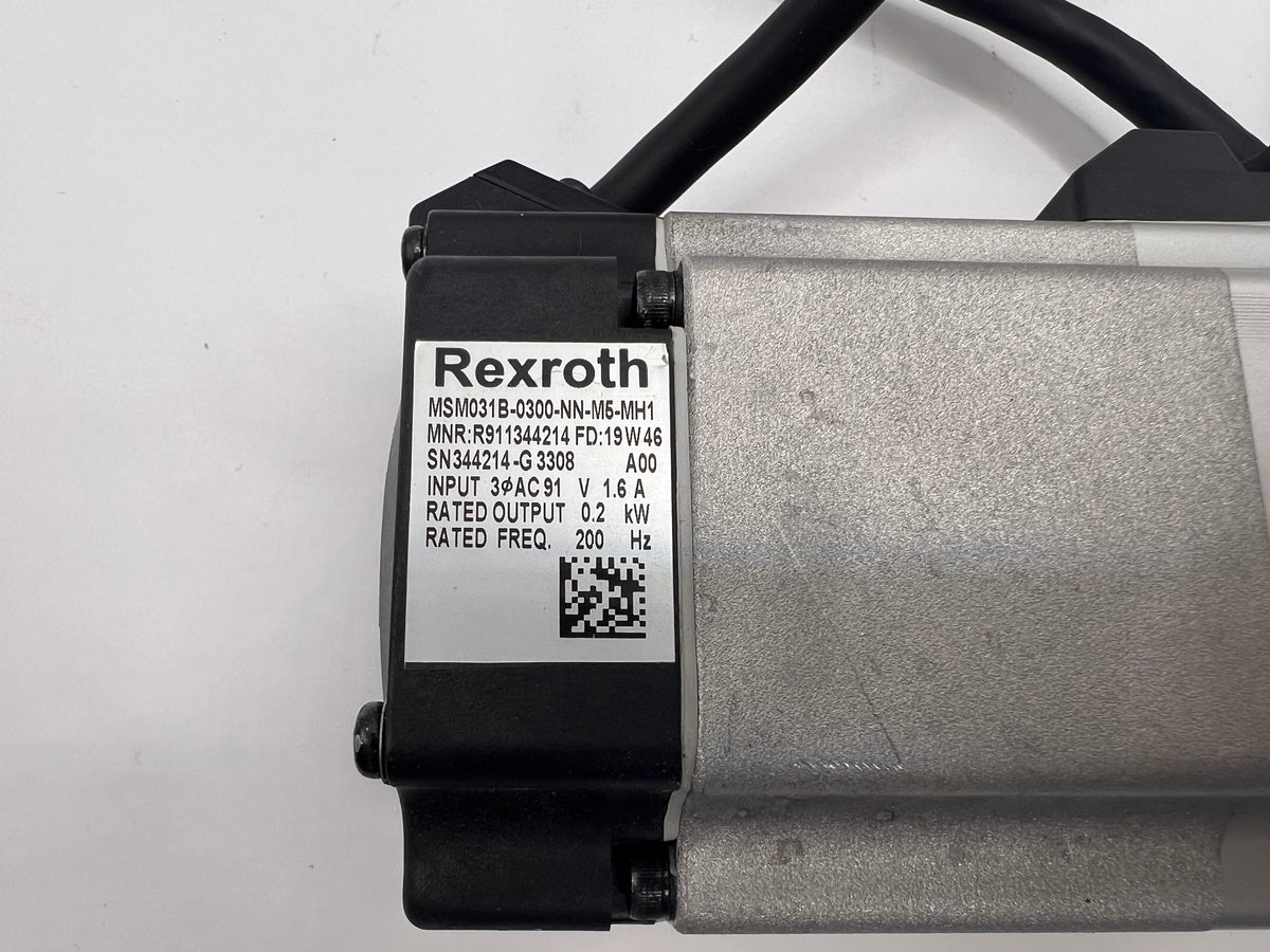 Rexroth MSM031B-0300-NN-M5-MH1 Servo Motor R911344214 + Motovario 8058692-029