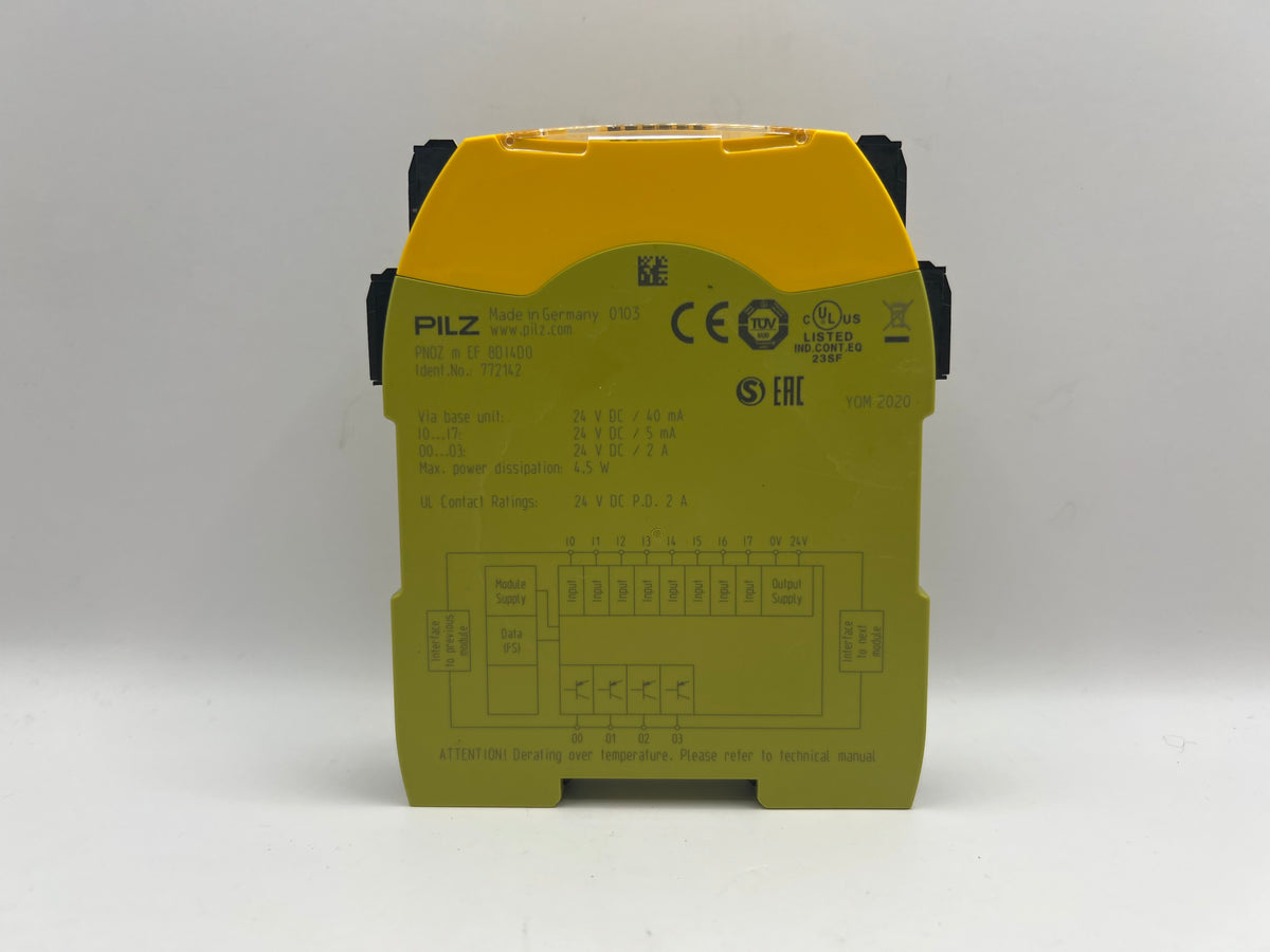 Pilz PNOZ m EF 8DI4D0 Ident.No. 772142 Safety Relay