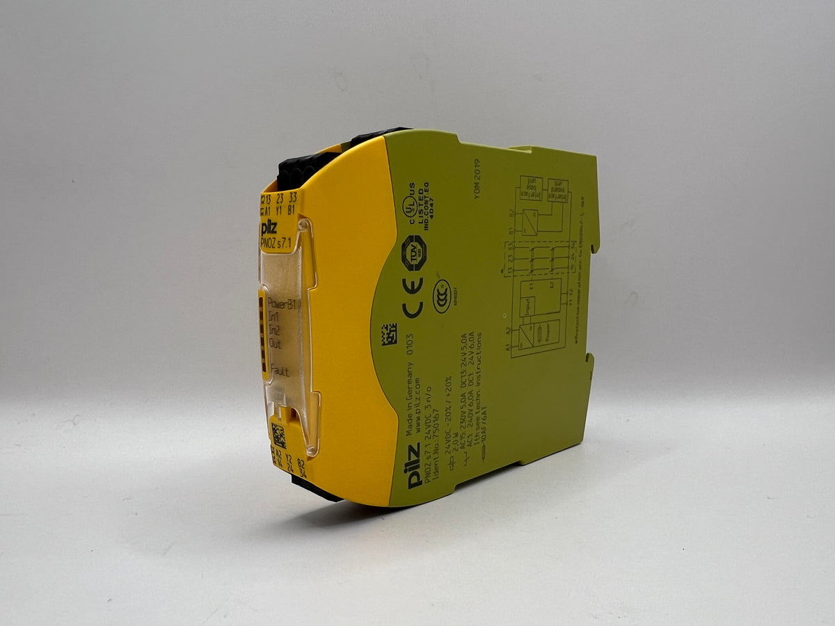 1x Pilz PNOZ s7.1 24VDC 3n/o Ident.No. 750167 Safety Relay