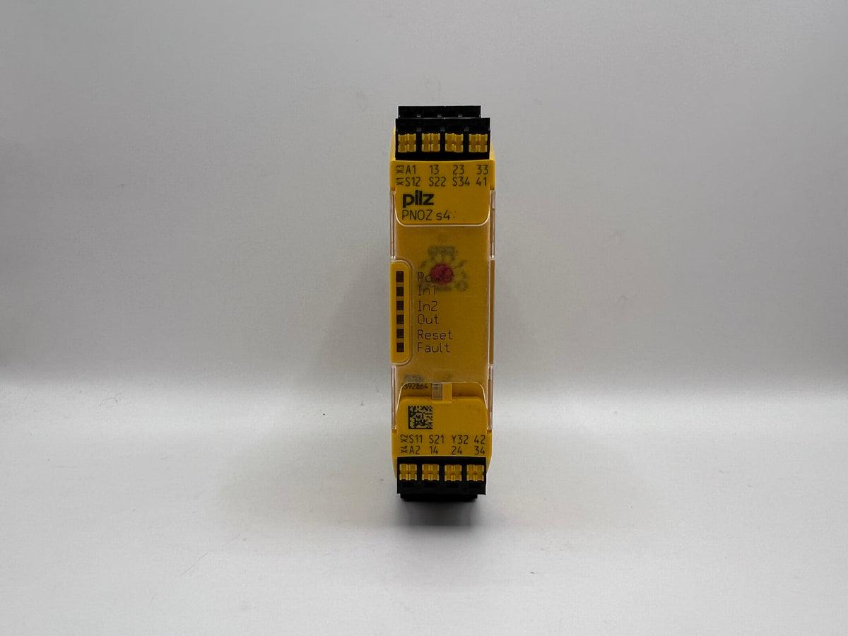 1x PILZ 751104 PNOZ s4 C24VDC 3n/o 1n/c Safety Relay