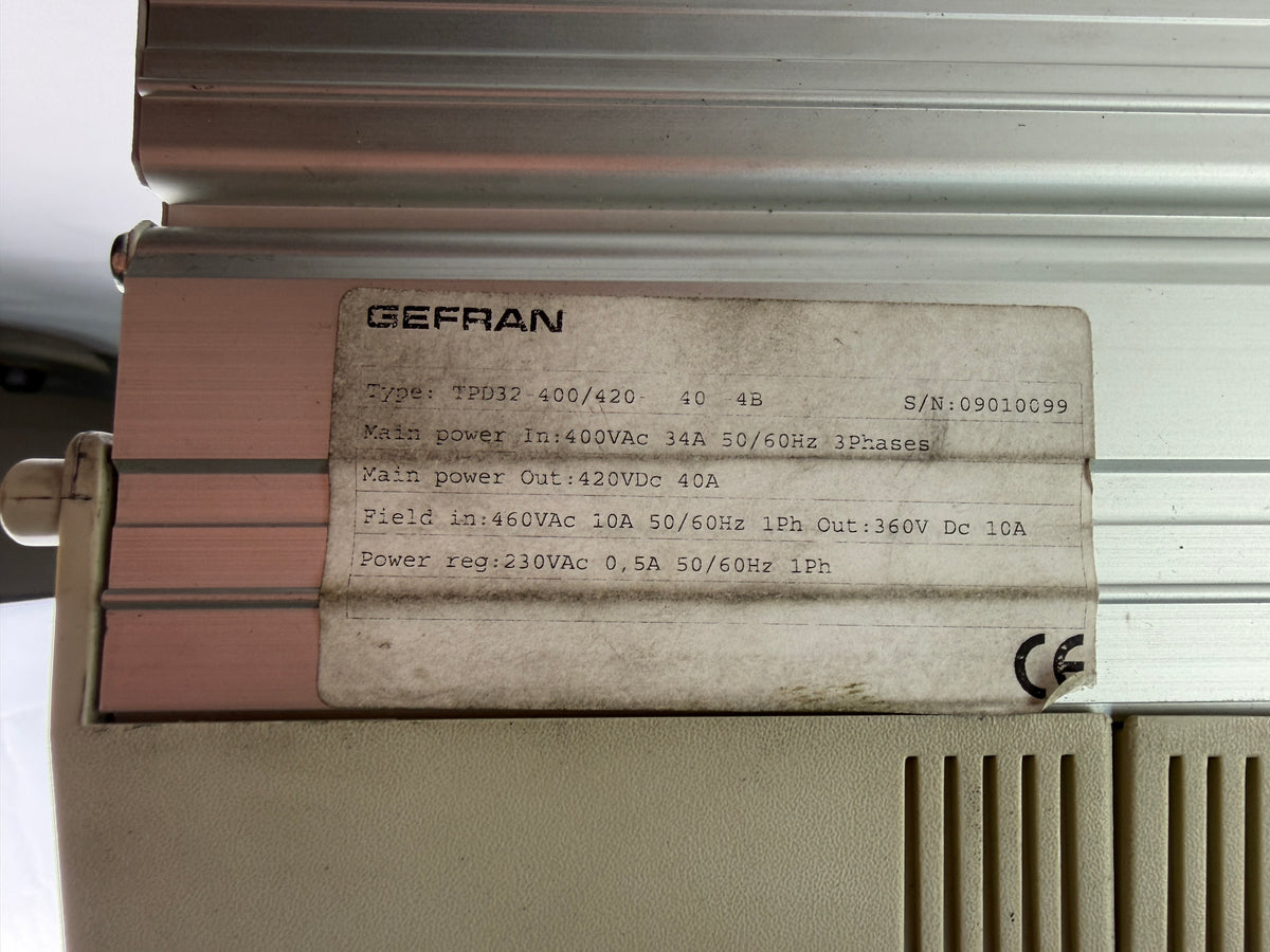 Gefran SIEIDrive TPD32-400/420-40-4B TYPACT DC Drive 400VAC 34A 3-Phase