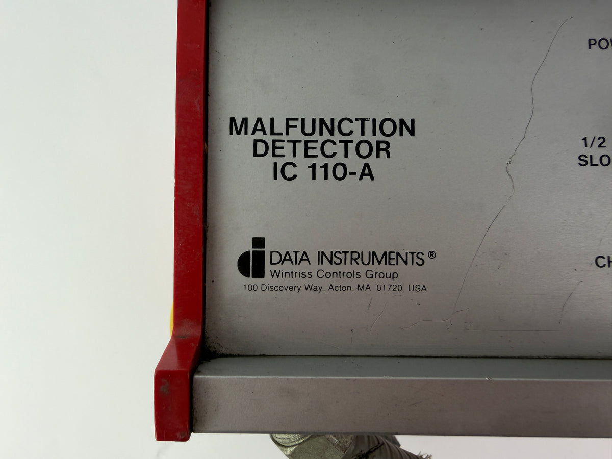 Data Instruments IC 110-A Malfunction Detector Module Wintriss Controls IC3-1
