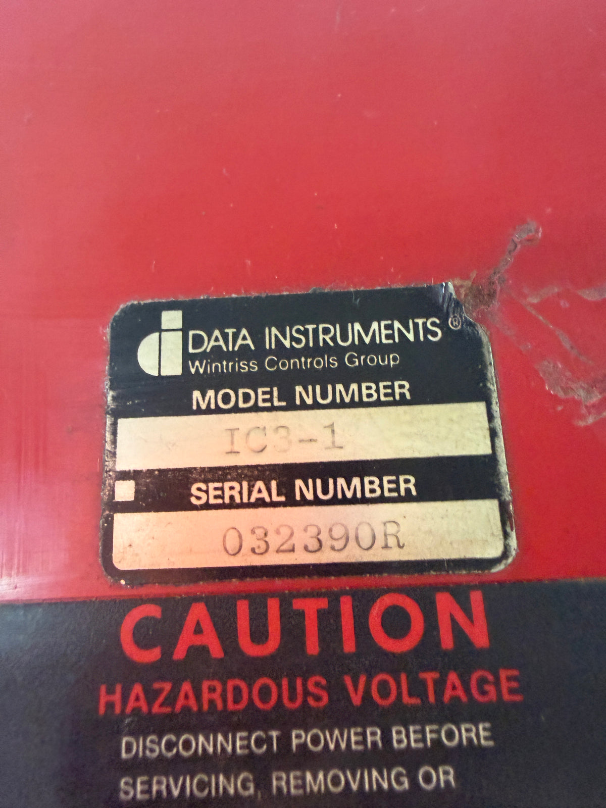 Data Instruments IC 110-A Malfunction Detector Module Wintriss Controls IC3-1