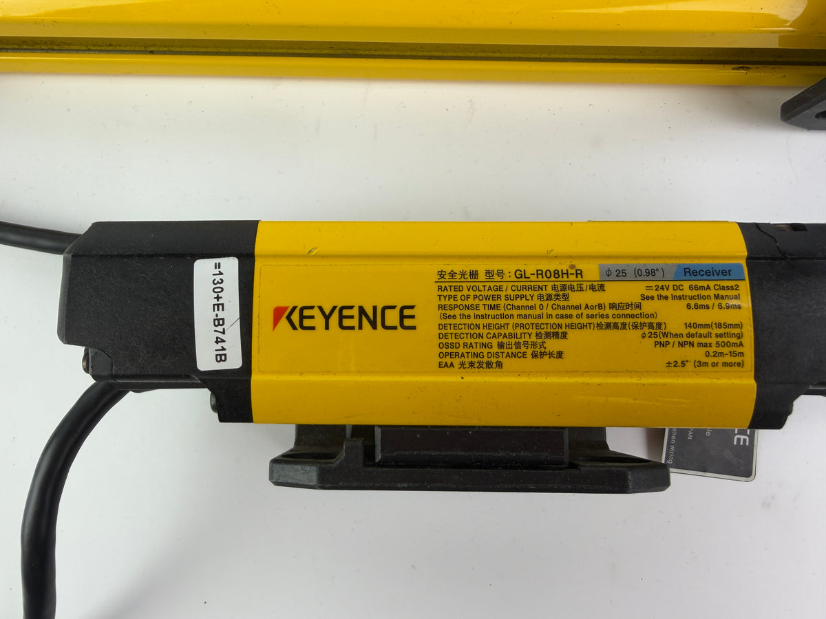 Keyence GL-R63F-T GL-R63F-R GL-R08H-T GL-R08H-R Safety Light Curtain Sensors Set